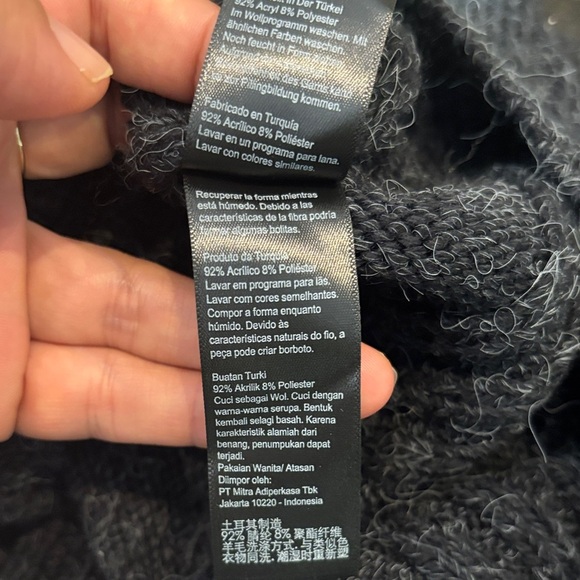 Topshop Charcoal Off-Shoulder Sweater - Picture 8 of 8